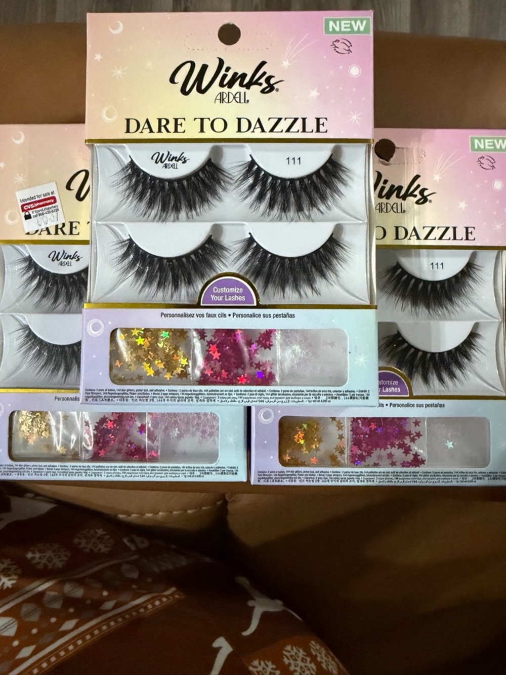 Winks by Ardell Dare to Dazzle False Lashes in Black 3 pack